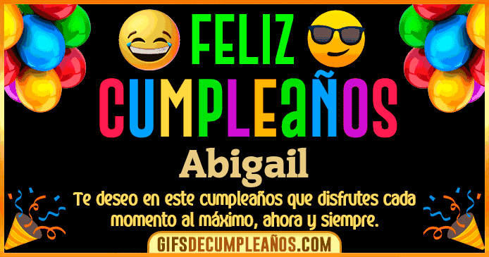 Feliz Cumpleaños Abigail